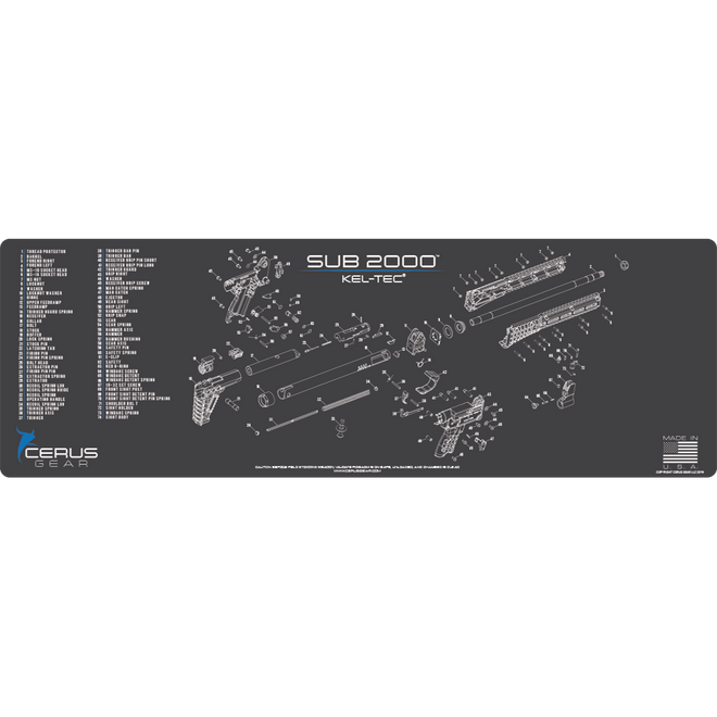 Kel-Tec® SUB 2000 Schematic Rifle Mat