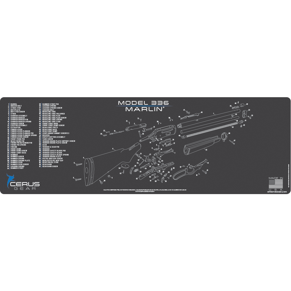 Marlin® Model 336 Schematic Rifle Mat