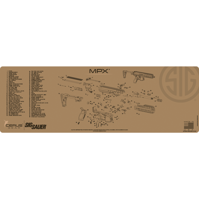 exploded view Sig Sauer MPX 
