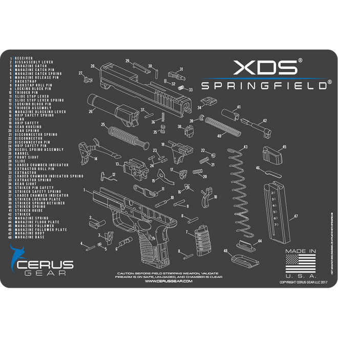 BEST SPRINGFIELD XDS CLEANING MAT