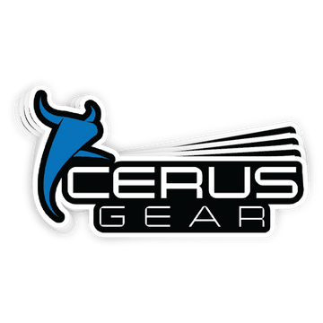 Cerus Gear Logo Decal Die Cut Sticker Indoor/Outdoor Use Size: 4" x 2.2"