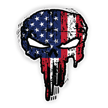 Reaper Patriot Decal Die Cut Sticker Indoor/Outdoor Use Size: 3" x 4"