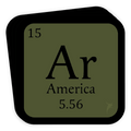 AR Periodic Table Decal Die Cut Sticker Indoor/Outdoor Use Size: 3.5" x 3.5"