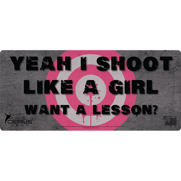 Shoot Like A Girl Handgun Plus Mat