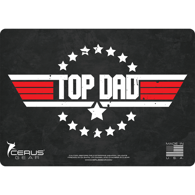 Father's Day Top Dad Handgun Mat