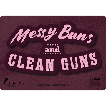 Messy Buns and Clean Guns Handgun Mat