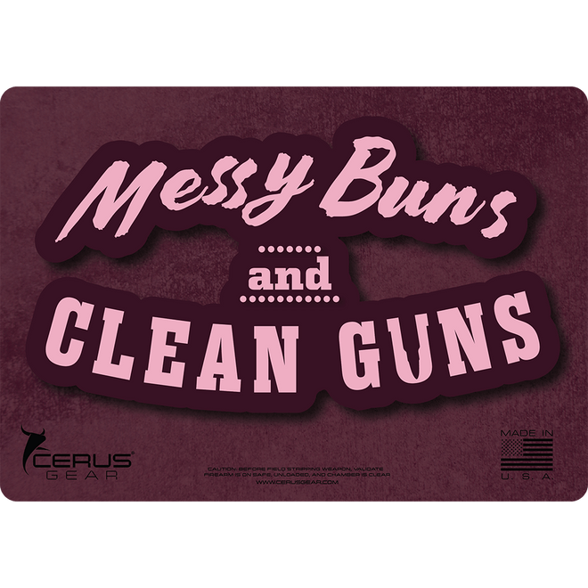 Messy Buns and Clean Guns Handgun Mat