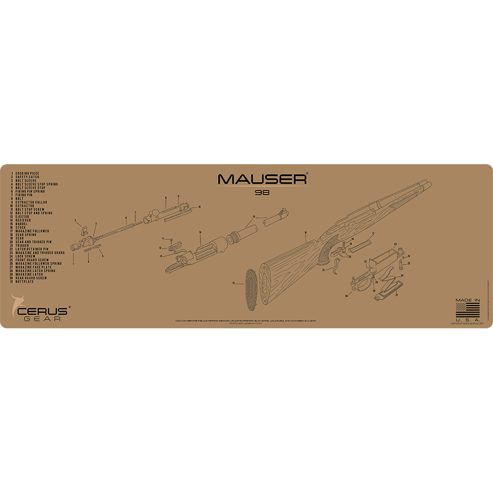 Mauser 98 Schematic Rifle Mat