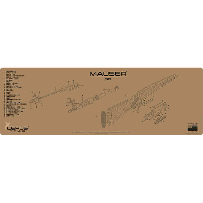 Mauser 98 Schematic Rifle Mat