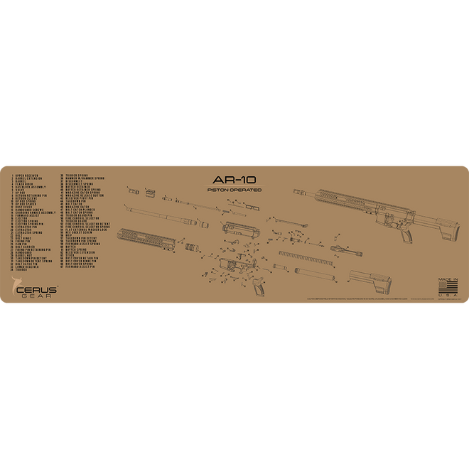AR-10 Schematic Magnum Gun Mat