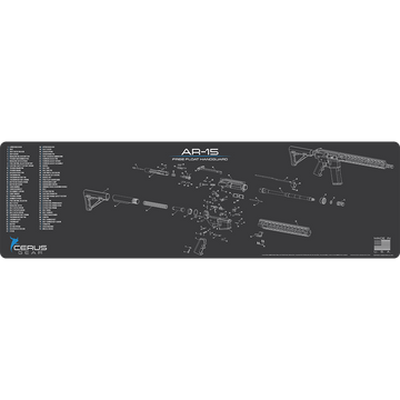 AR-15 Free Float Schematic Handguard Magnum Gun Mat