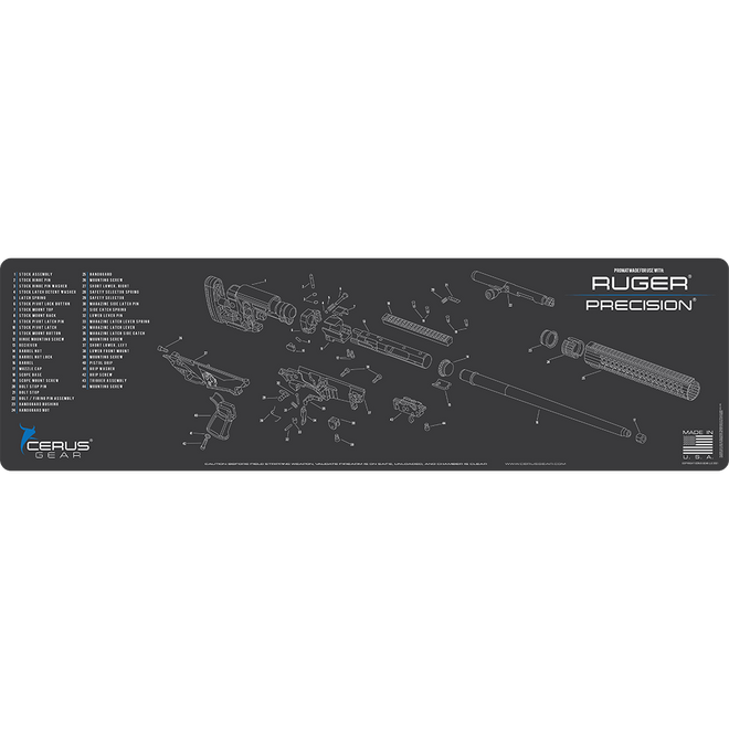 Ruger Precision Schematic Magnum Gun Mat