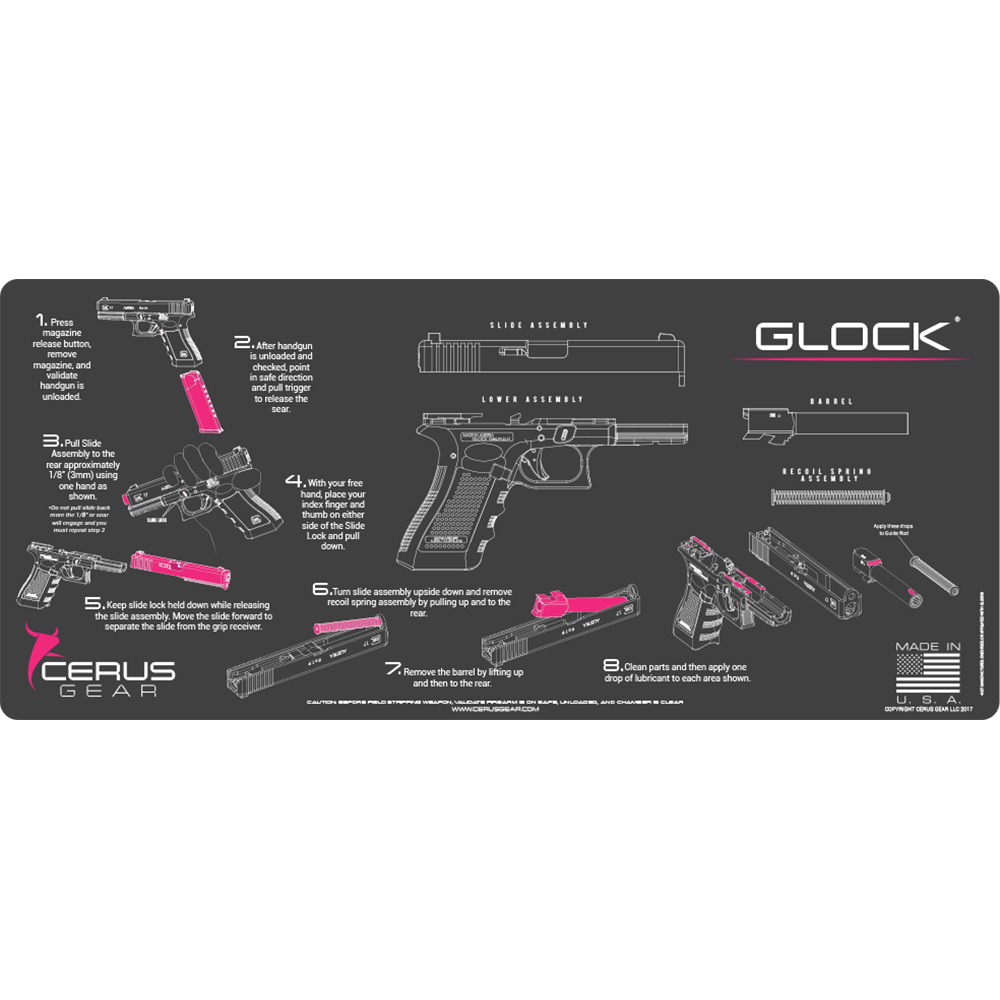 Womens Directions to clean their Glock Firearm