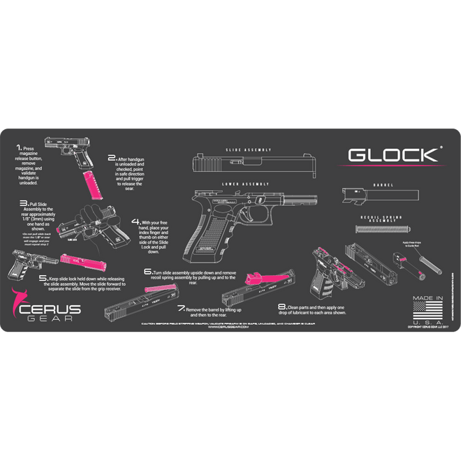 Womens Directions to clean their Glock Firearm