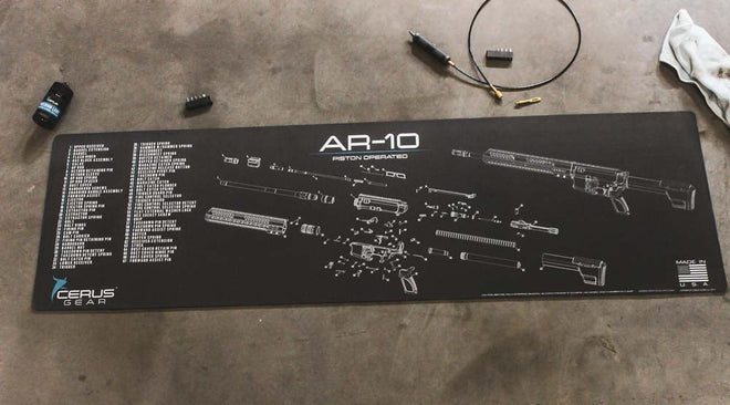AR-10 Schematic Rifle Mat