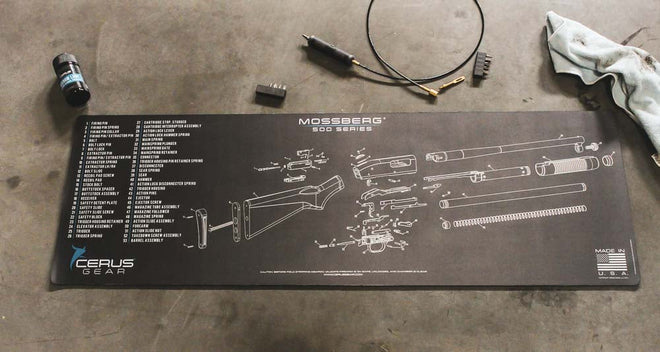 Mossberg 500 Schematic Magnum Gun Mat
