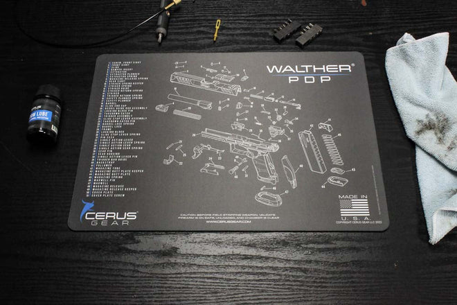 Walther® PDP® Schematic Handgun Mat