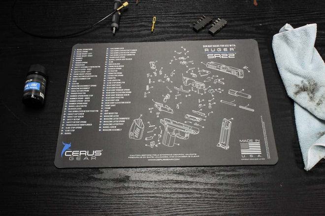 Ruger SR22® Schematic Handgun Mat