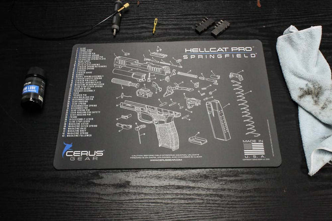 Springfield® Hellcat Pro™ Schematic Handgun Mat
