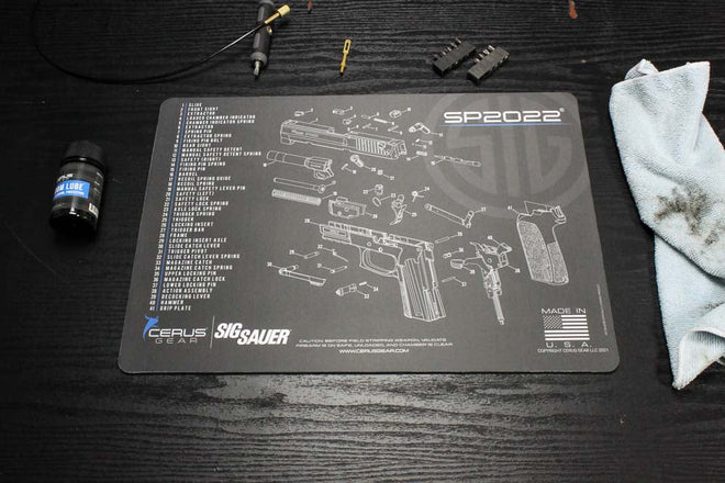 SIG SAUER® SP2022 Schematic Handgun Mat