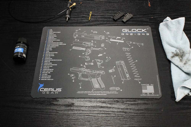 Glock® 42-43 Schematic Handgun Mat