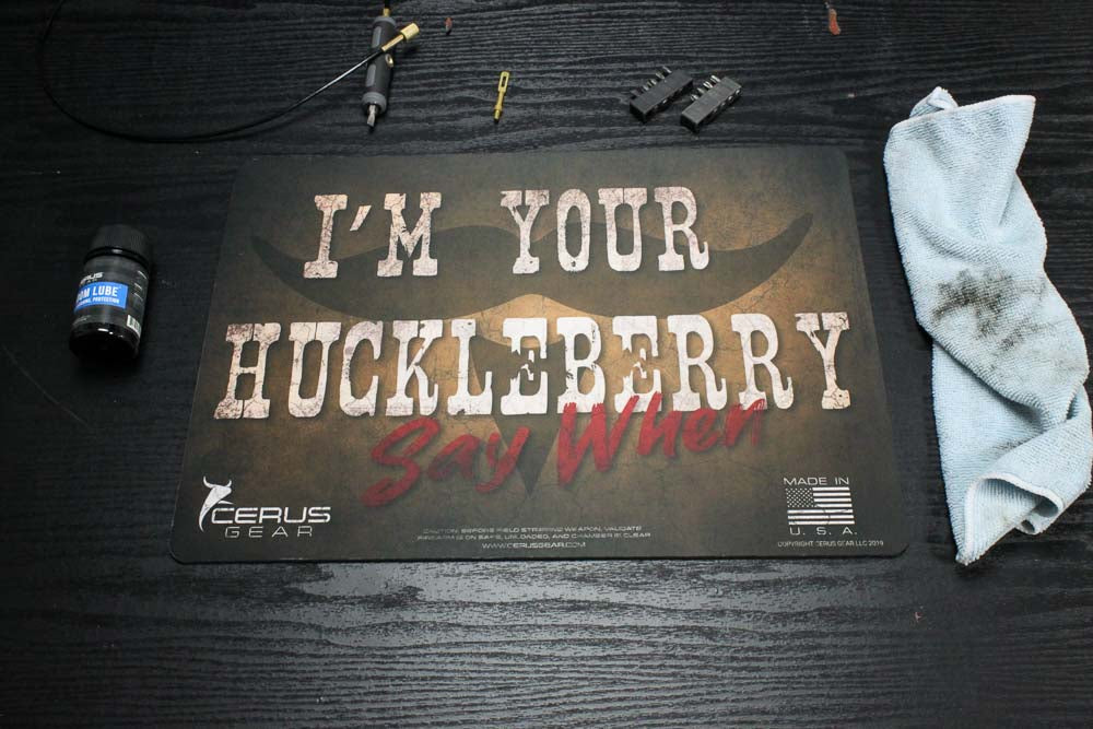 I'm Your Huckleberry Handgun Mat