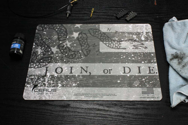 Join or Die Handgun Mat