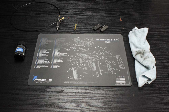 Beretta® 92 Schematic Handgun Mat